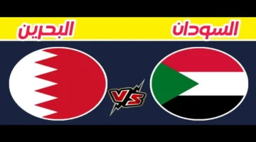 مباشر اليوم.. كل التفاصيل عن توقيت مباراة السودان والبحرين والقنوات الناقلة والتعليق الحي